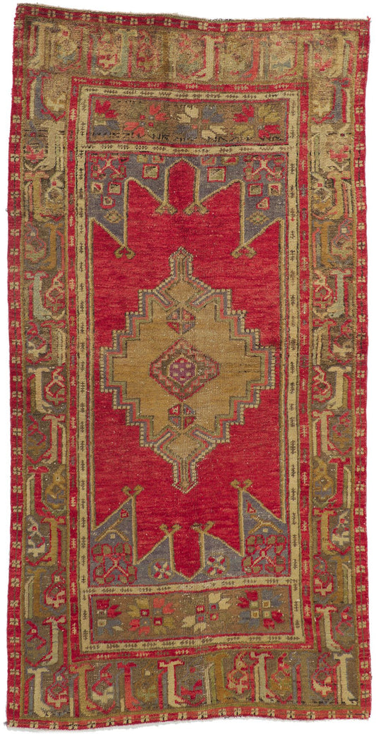 4 x 8 Vintage Turkish Oushak Rug 51165