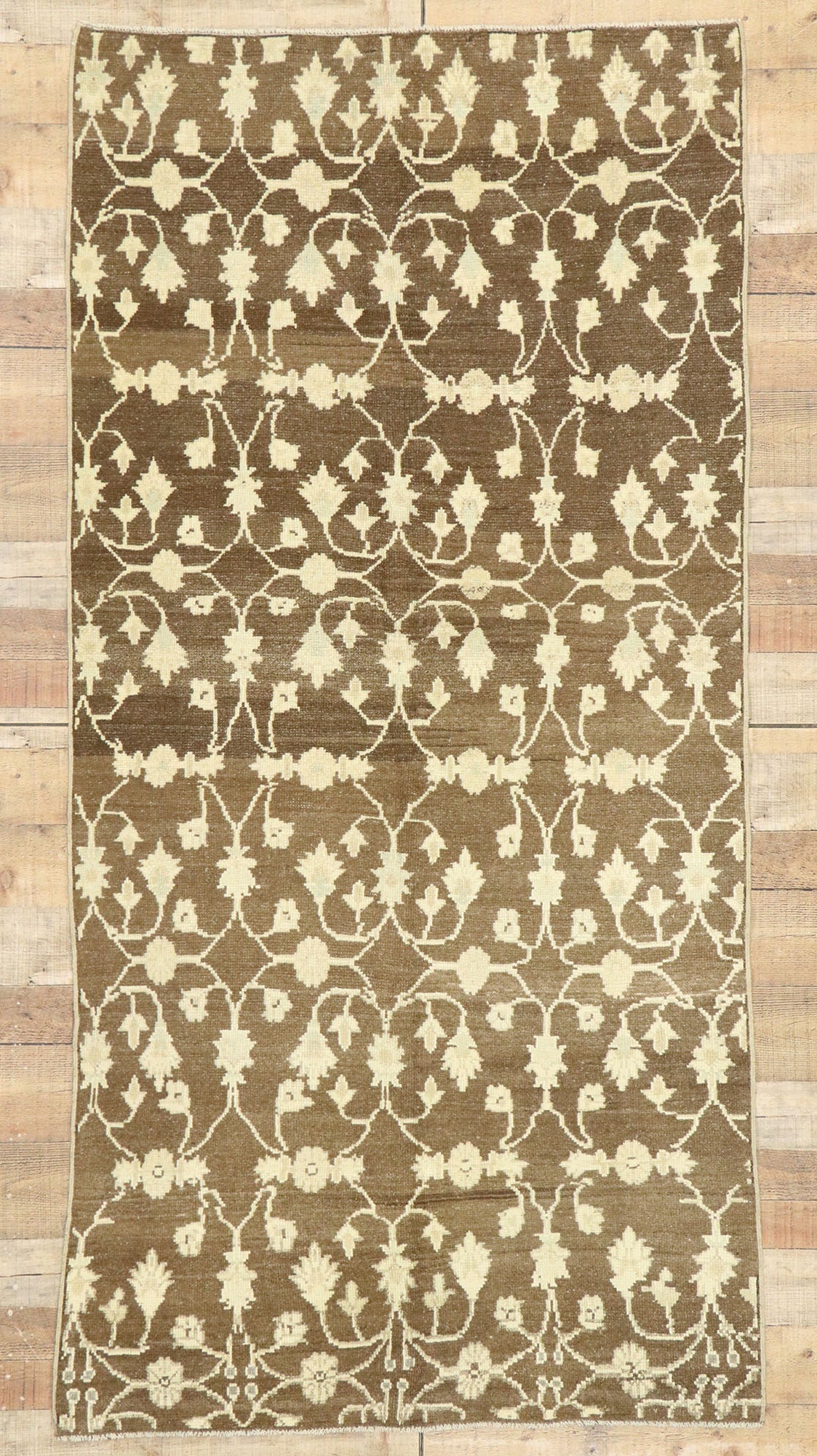 4 x 8 Vintage Turkish Oushak Rug 52991