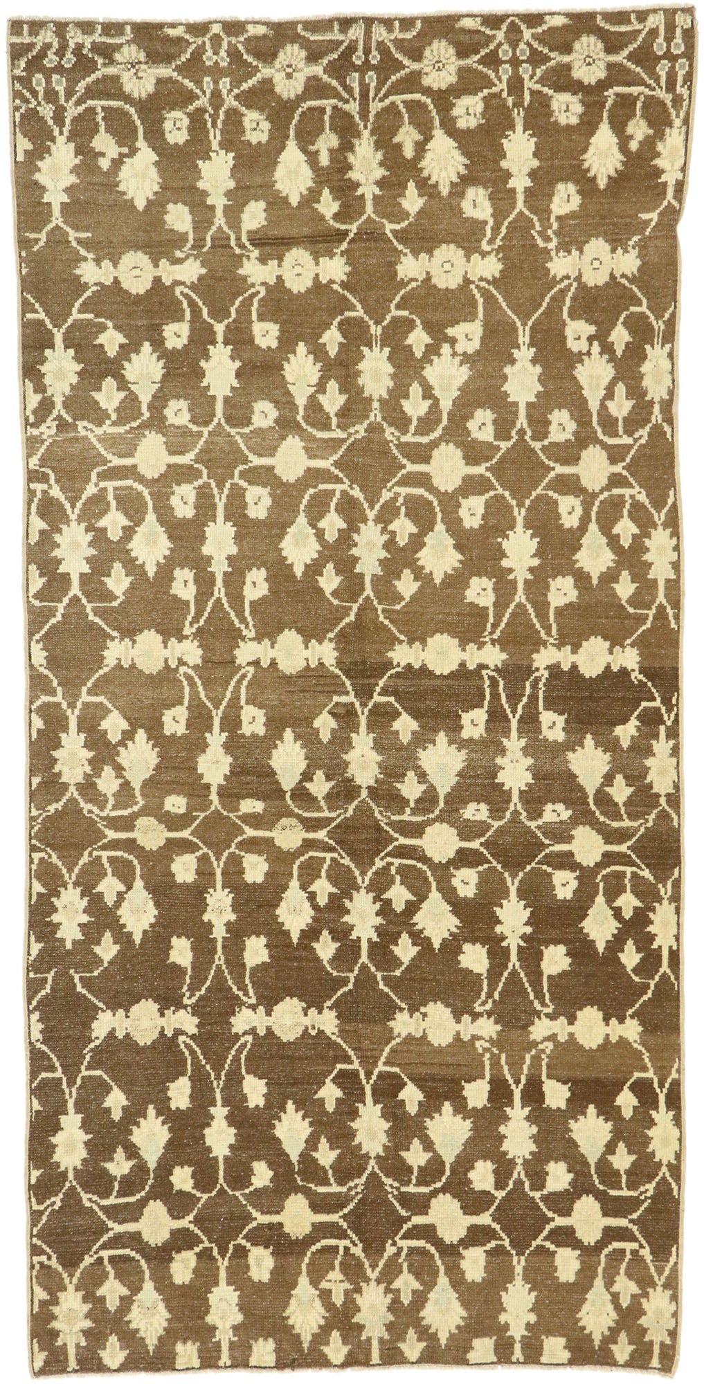 4 x 8 Vintage Turkish Oushak Rug 52991