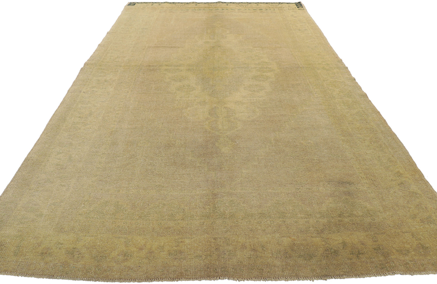 4 x 9 Vintage Turkish Oushak Rug 51030