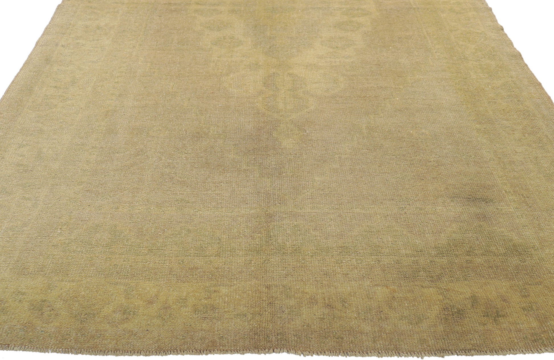 4 x 9 Vintage Turkish Oushak Rug 51030