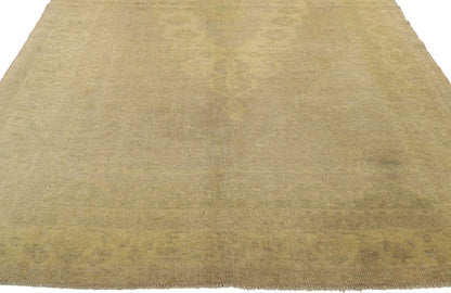 4 x 9 Vintage Turkish Oushak Rug 51030