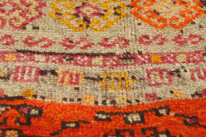 4 x 9 Vintage Turkish Oushak Rug 52442