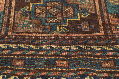 4 x 9 Vintage Persian Shiraz Rug 76432