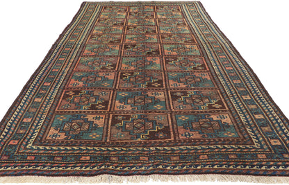 4 x 9 Vintage Persian Shiraz Rug 76432