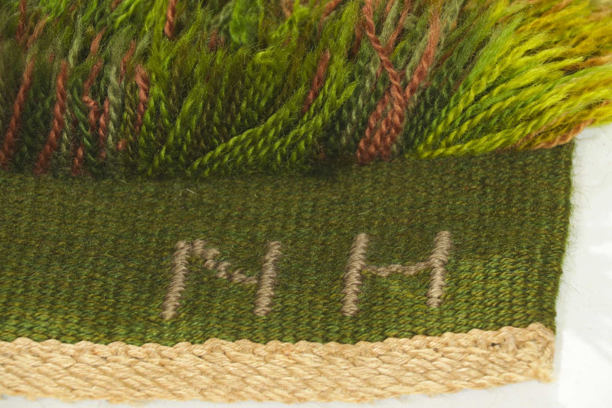 5 x 7 Vintage Swedish Rya Rug 78471