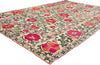 5 x 7 Antique Uzbek Suzani Tapestry 78513