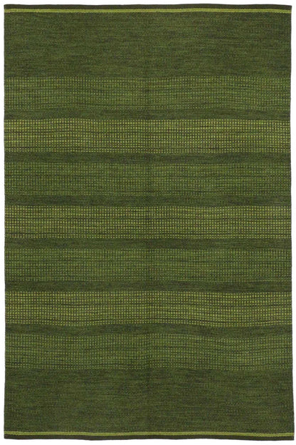 5 x 8 Vintage Green Swedish Rollakan Rug 76643