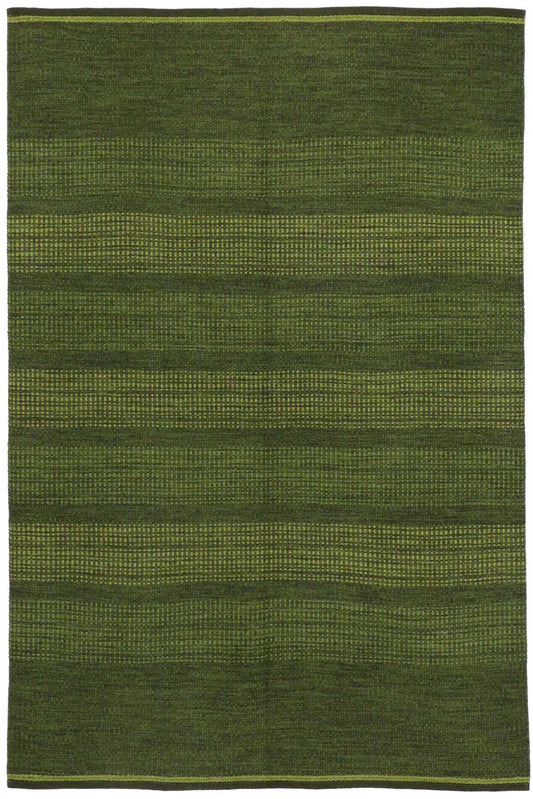 5 x 8 Vintage Green Swedish Rollakan Rug 76643
