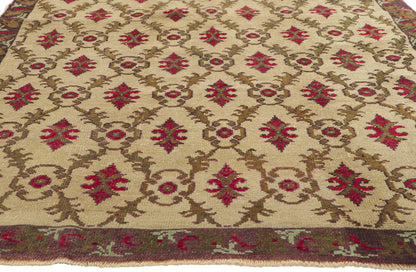 5 x 8 Vintage Turkish Oushak Rug 51671