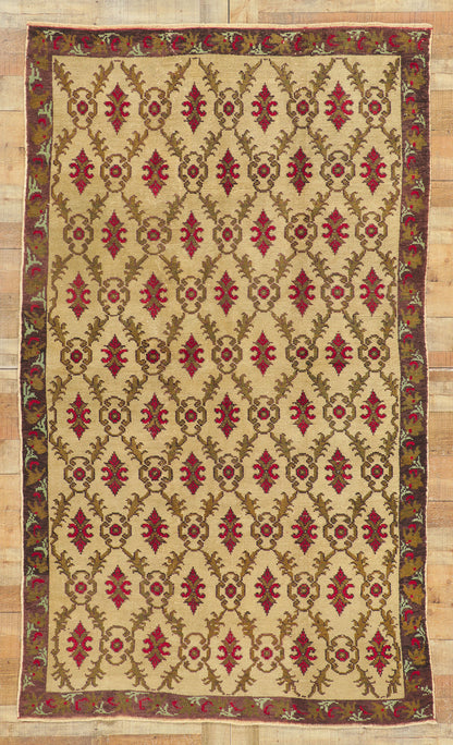 5 x 8 Vintage Turkish Oushak Rug 51671