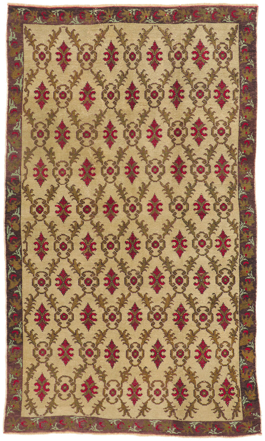 5 x 8 Vintage Turkish Oushak Rug 51671
