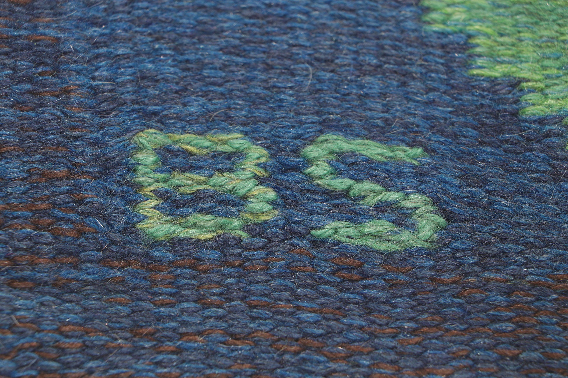 5 x 8 Brita Svefors Vintage Swedish Rollakan Rug 78493