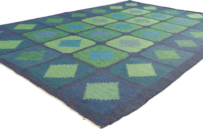 5 x 8 Brita Svefors Vintage Swedish Rollakan Rug 78493