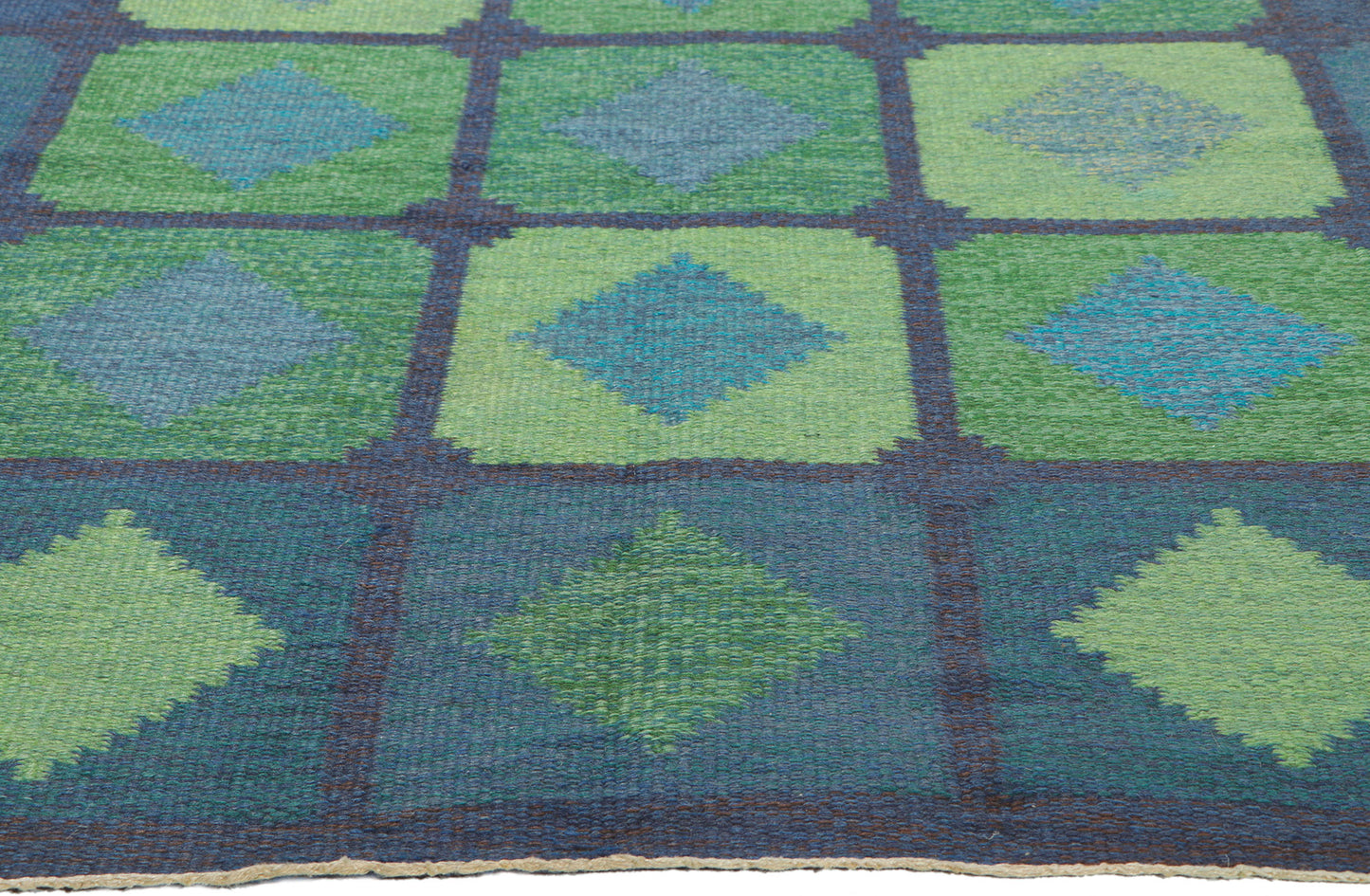 5 x 8 Brita Svefors Vintage Swedish Rollakan Rug 78493