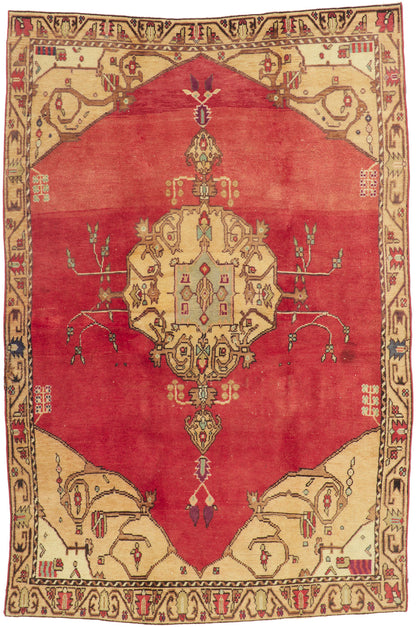 5 x 8 Vintage Turkish Oushak Rug 51730