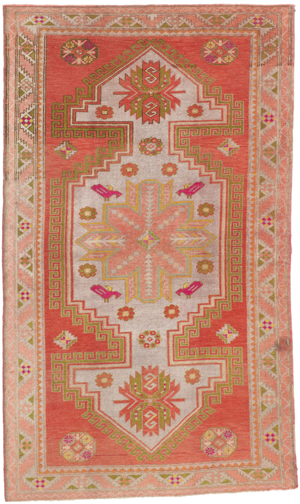 5 x 8 Vintage Turkish Oushak Rug 51804