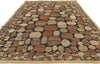 5 x 9 Vintage Swedish Relief Halv-Flossa Rug 78491