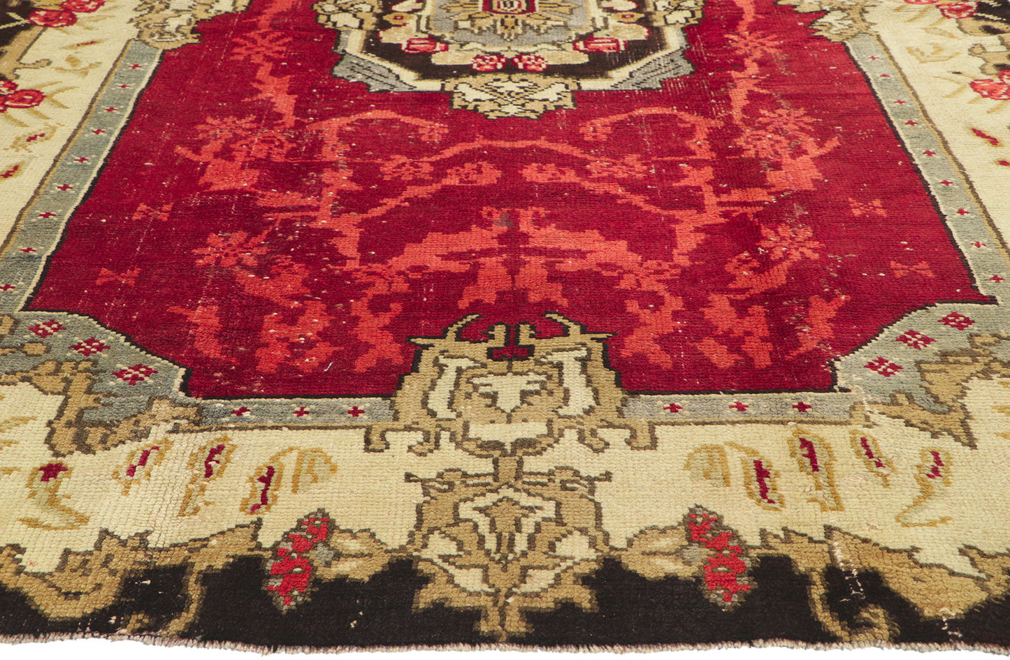 5 x 9 Vintage Turkish Oushak Rug 51811
