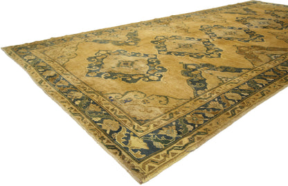 5 x 11 Vintage Turkish Oushak Rug 50004