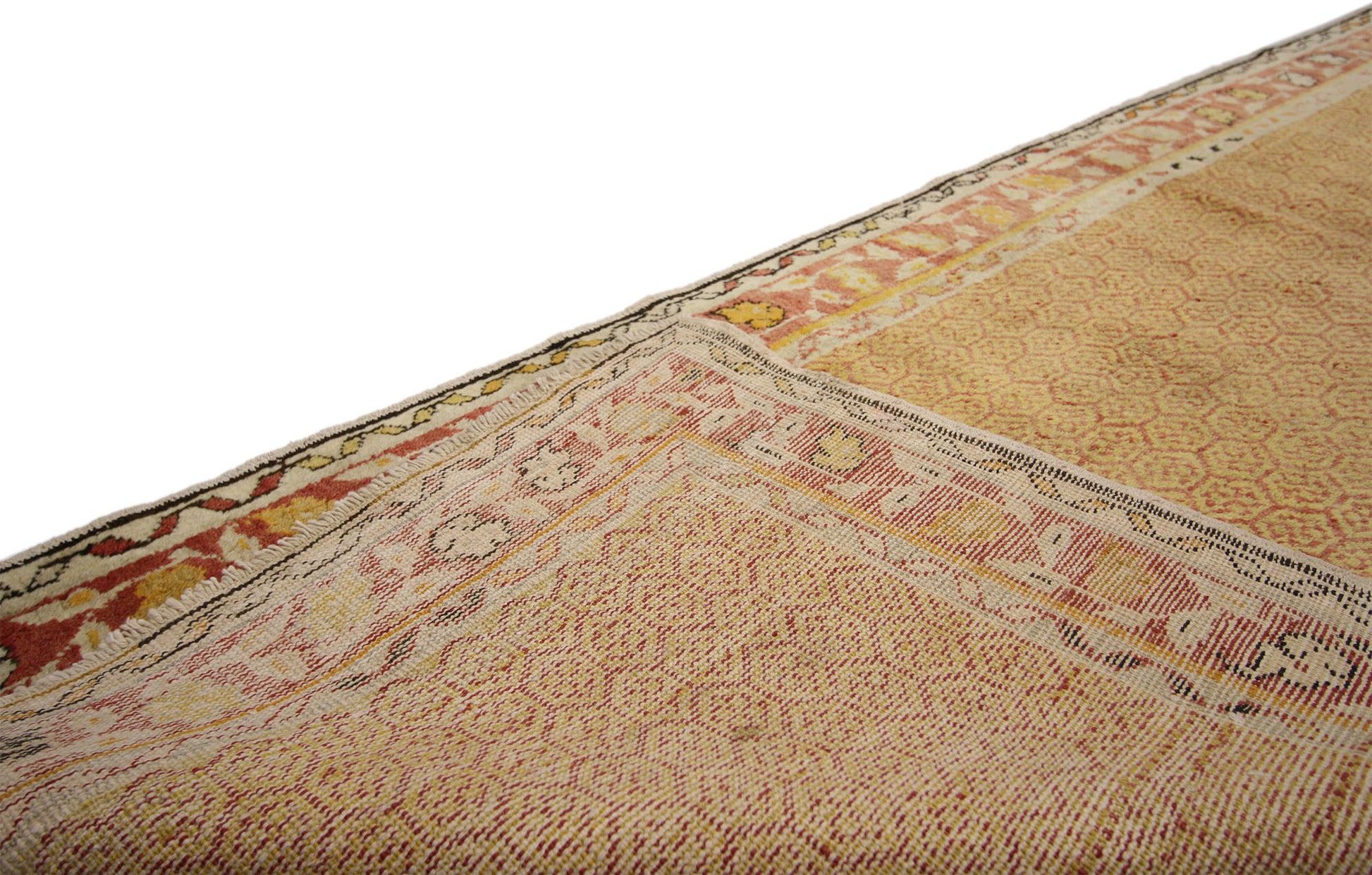 3 x 8 Vintage Turkish Oushak Runner 50006