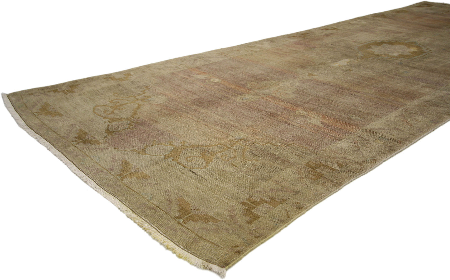 4 x 11 Vintage Oushak Rugs 50014