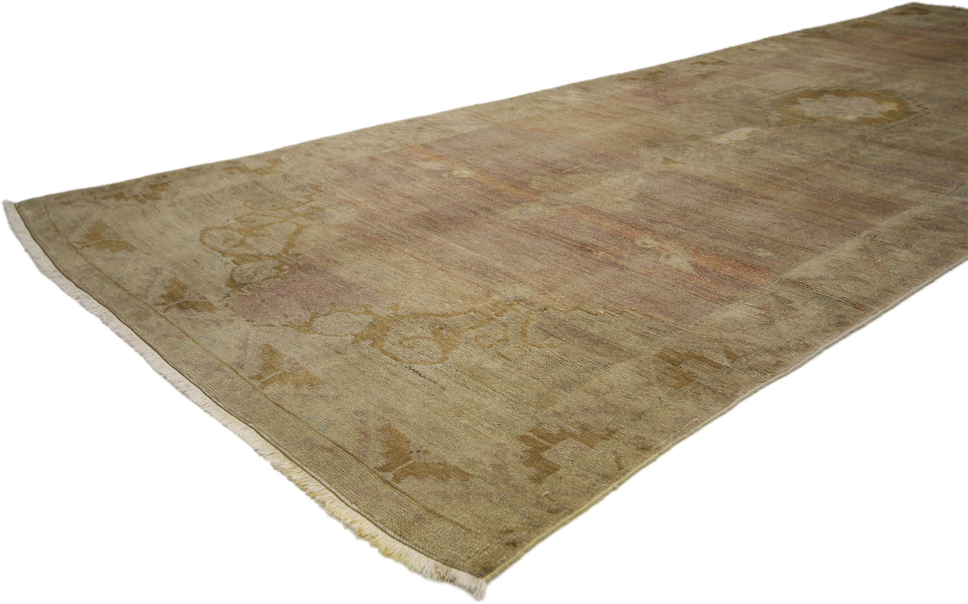 4 x 11 Vintage Oushak Rugs 50014