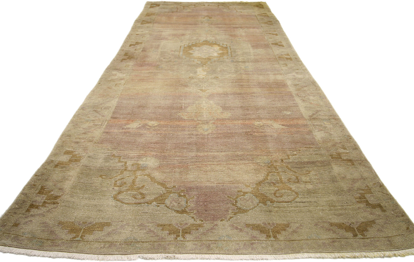 4 x 11 Vintage Oushak Rugs 50014