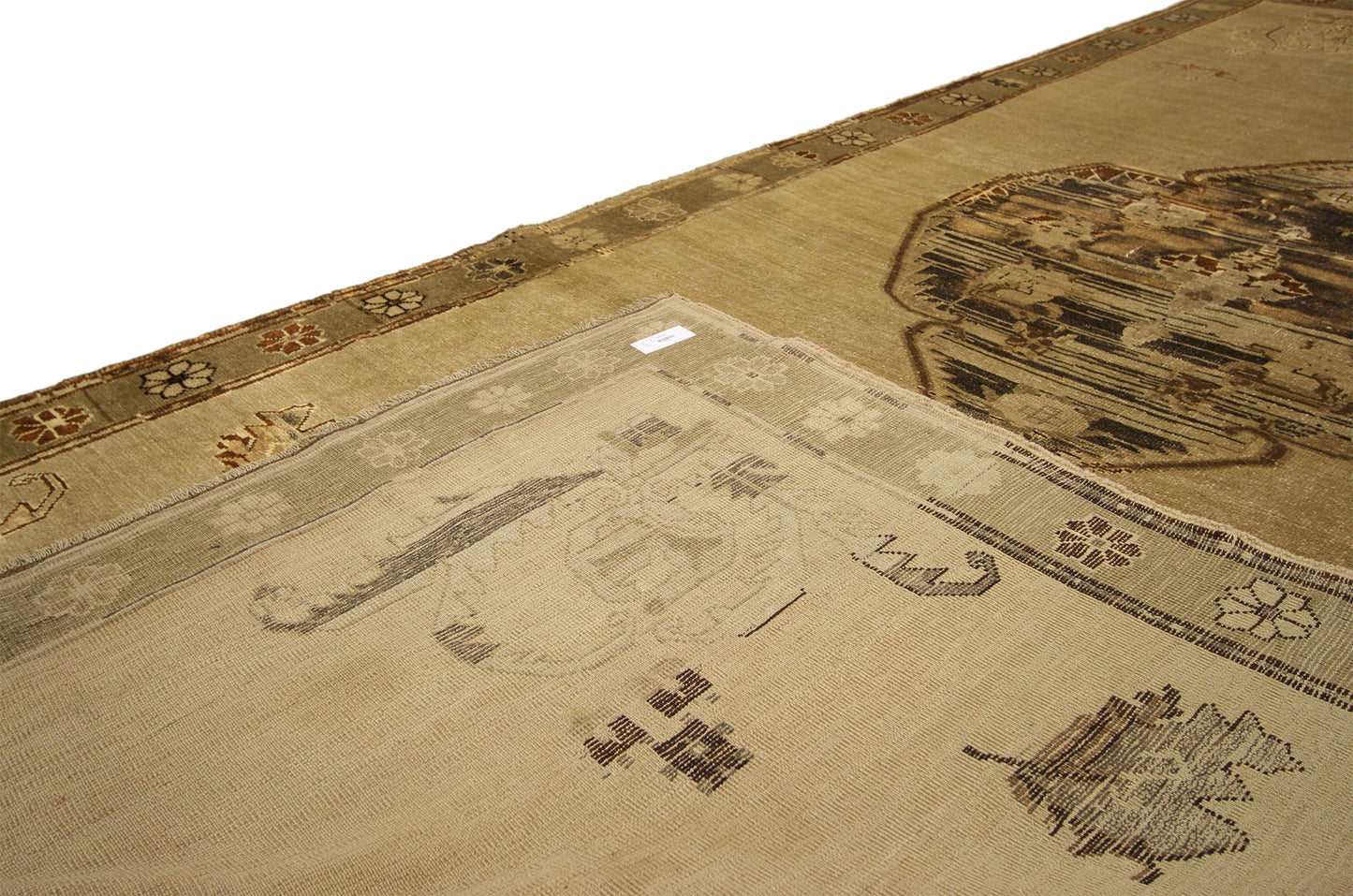 5 x 12 Vintage Turkish Oushak Rug 50031