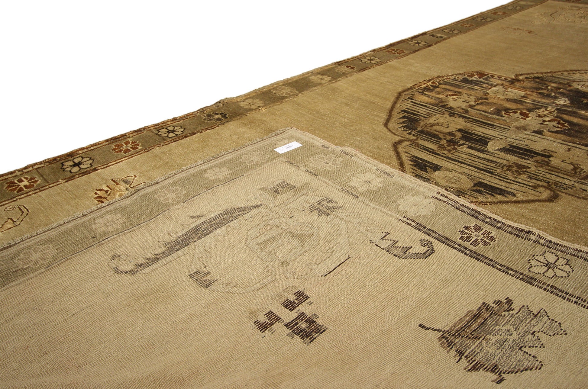 5 x 12 Vintage Turkish Oushak Rug 50031