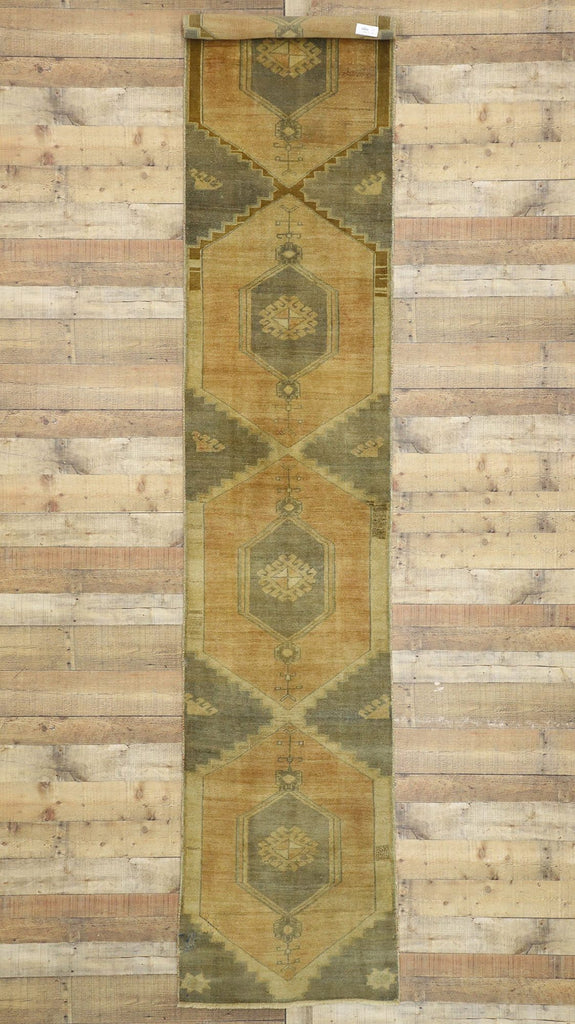3 x 12 Vintage Turkish Oushak Rug 50038