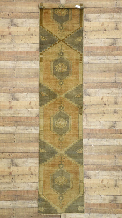 3 x 12 Vintage Turkish Oushak Rug 50038