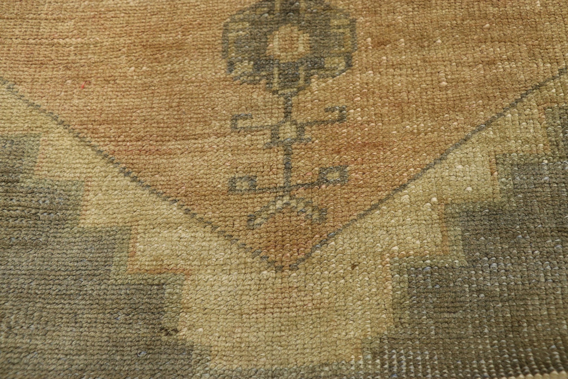 3 x 12 Vintage Turkish Oushak Rug 50038