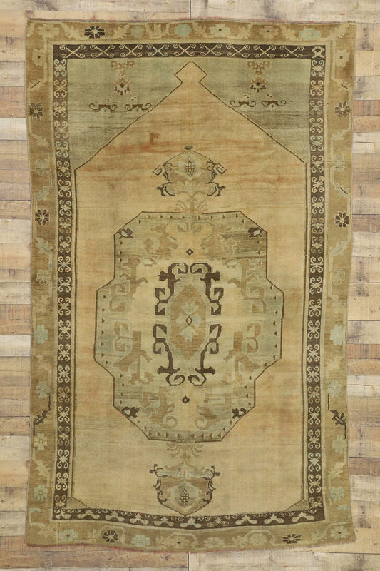 6 x 9 Vintage Turkish Kars Rug 50043