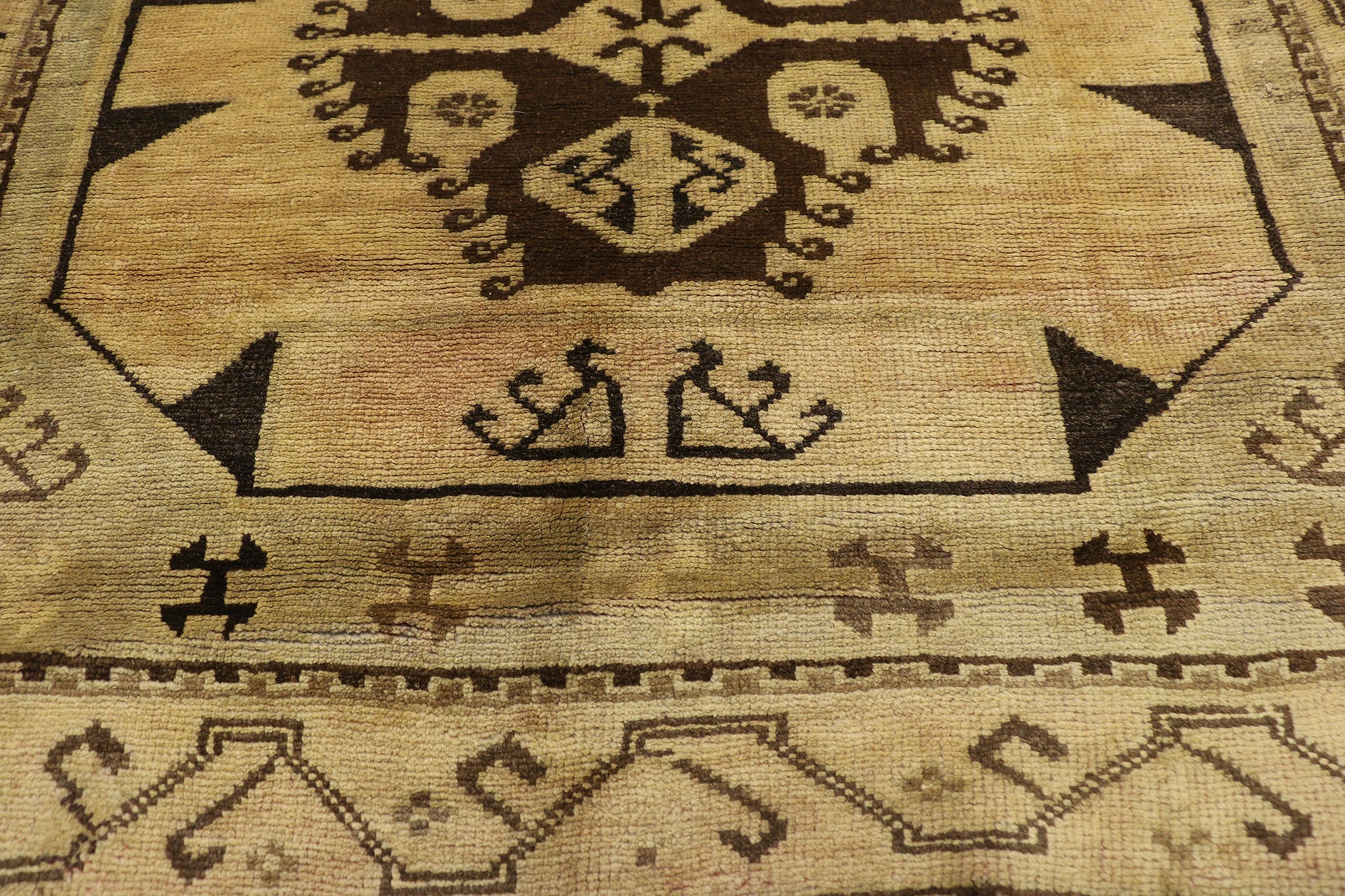 4 x 16 Vintage Oushak Rug 50046