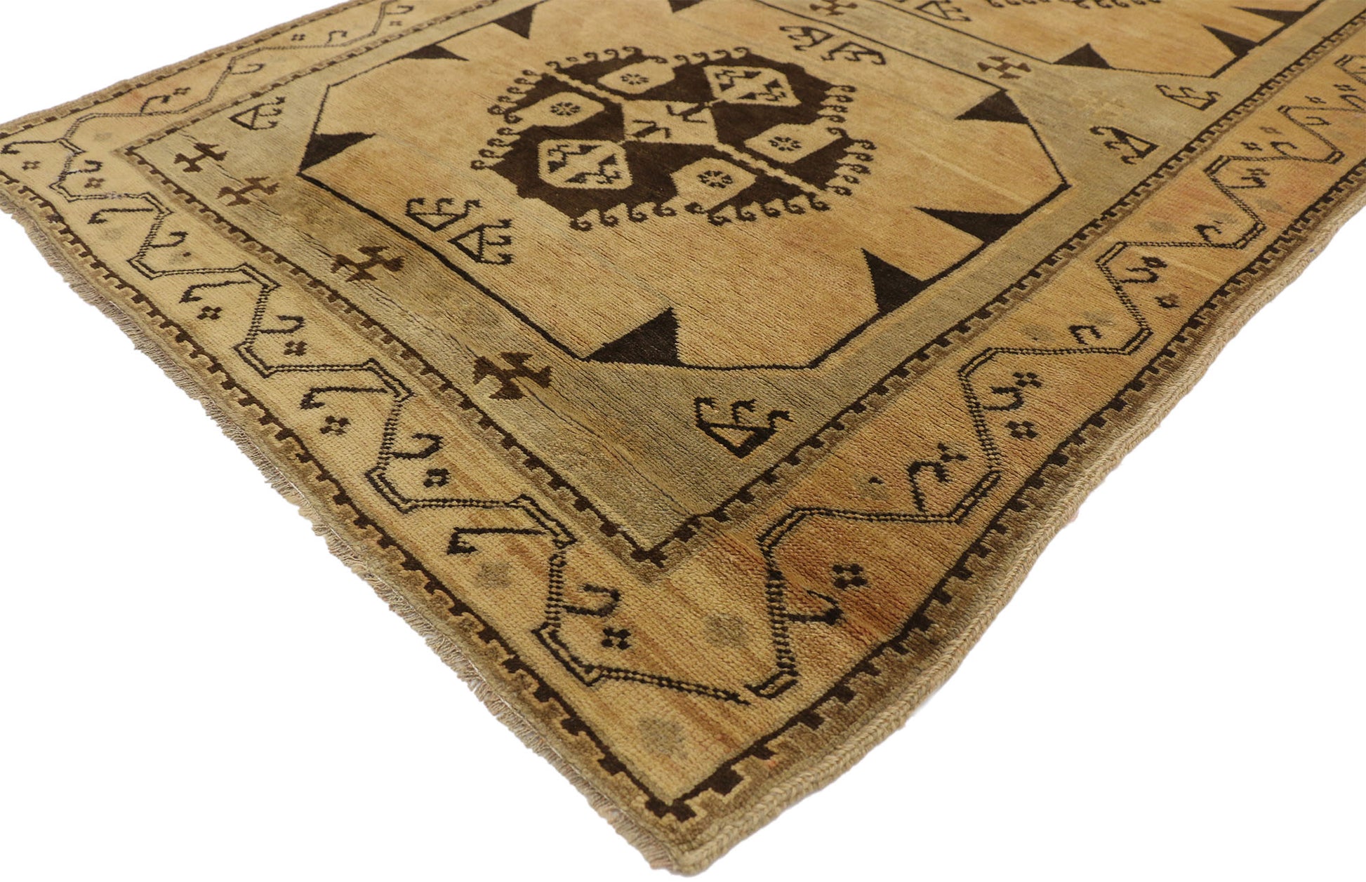 4 x 16 Vintage Oushak Rug 50047