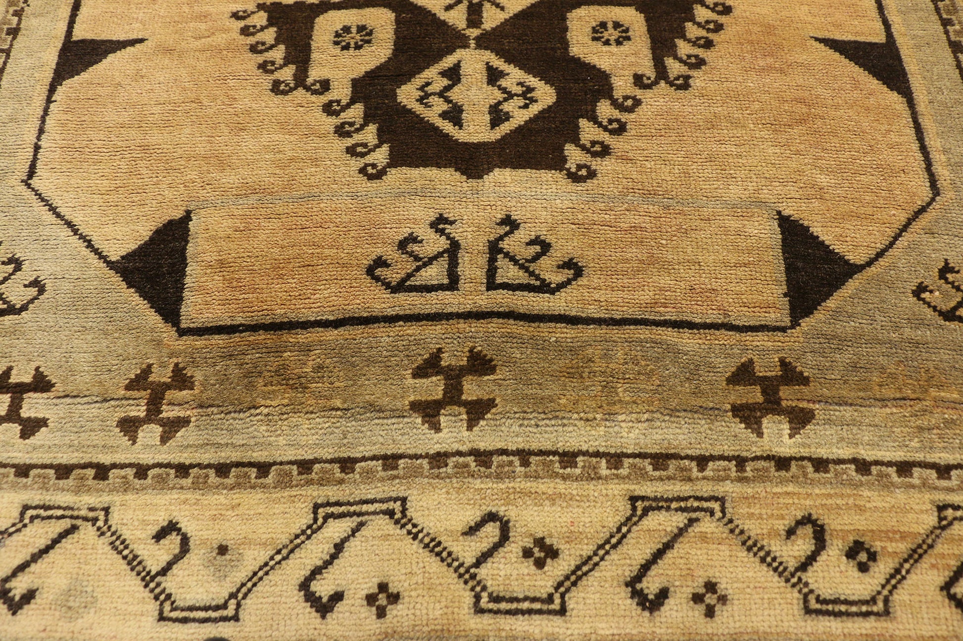 4 x 16 Vintage Oushak Rug 50047