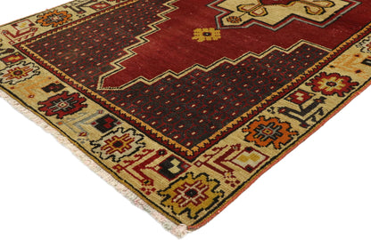 3 x 5 Vintage Turkish Oushak Rug 50054