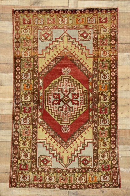 4 x 6 Vintage Turkish Oushak Rug 50058