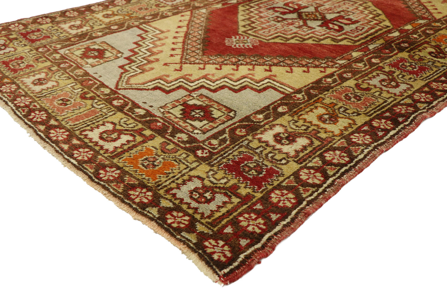 4 x 6 Vintage Turkish Oushak Rug 50058