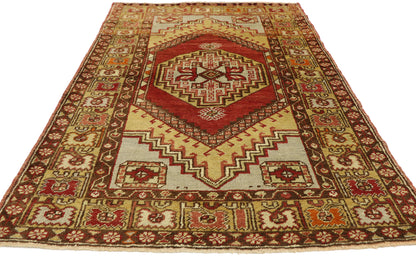 4 x 6 Vintage Turkish Oushak Rug 50058