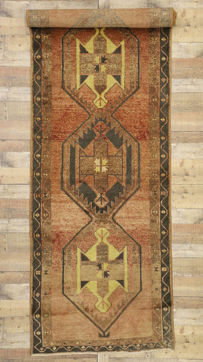 4 x 14 Vintage Turkish Oushak Rug 50081
