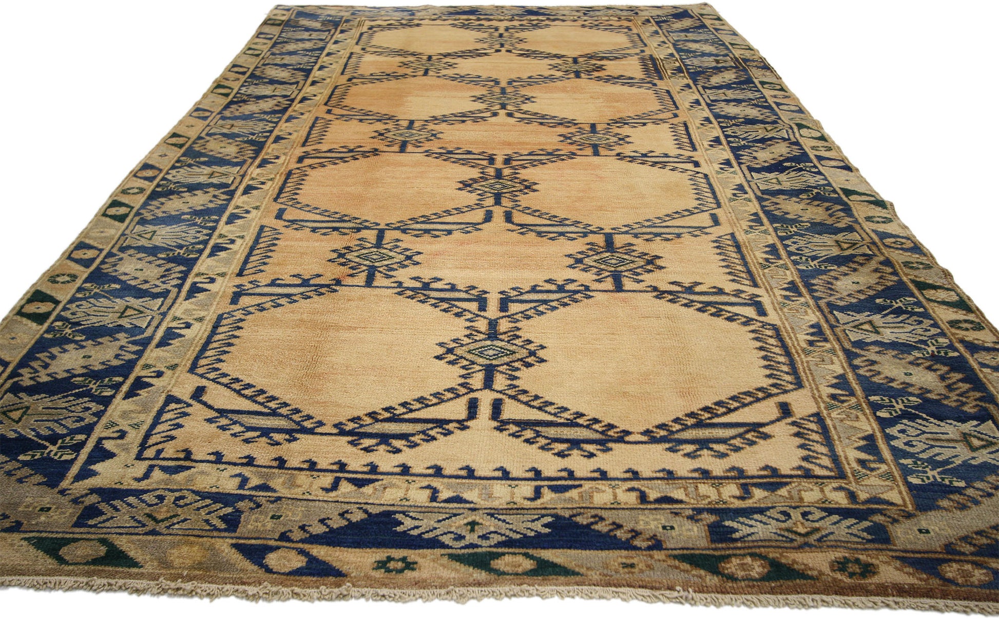 6 x 10 Vintage Turkish Oushak Rug 50100