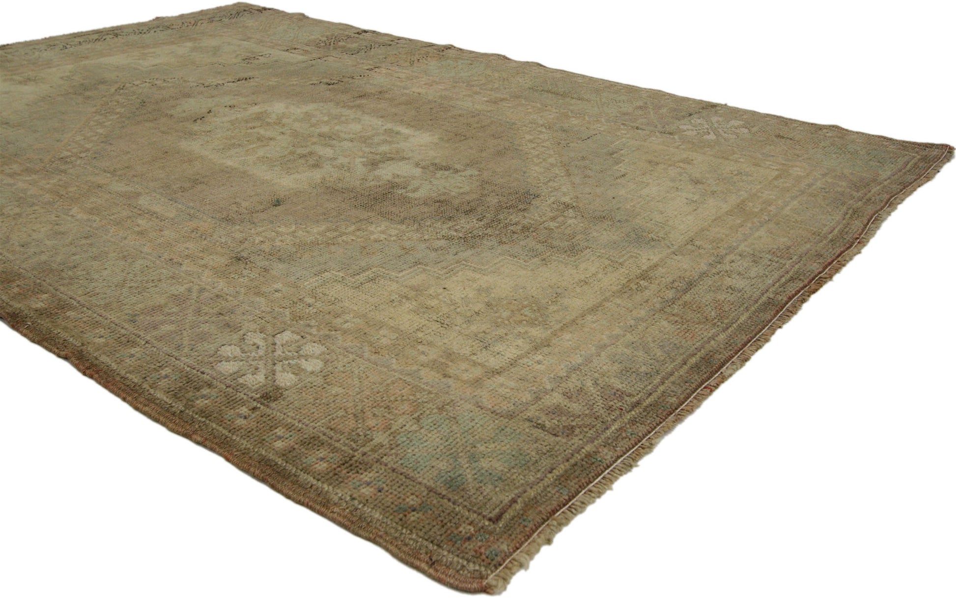 4 x 5 Vintage Oushak Rug 50102