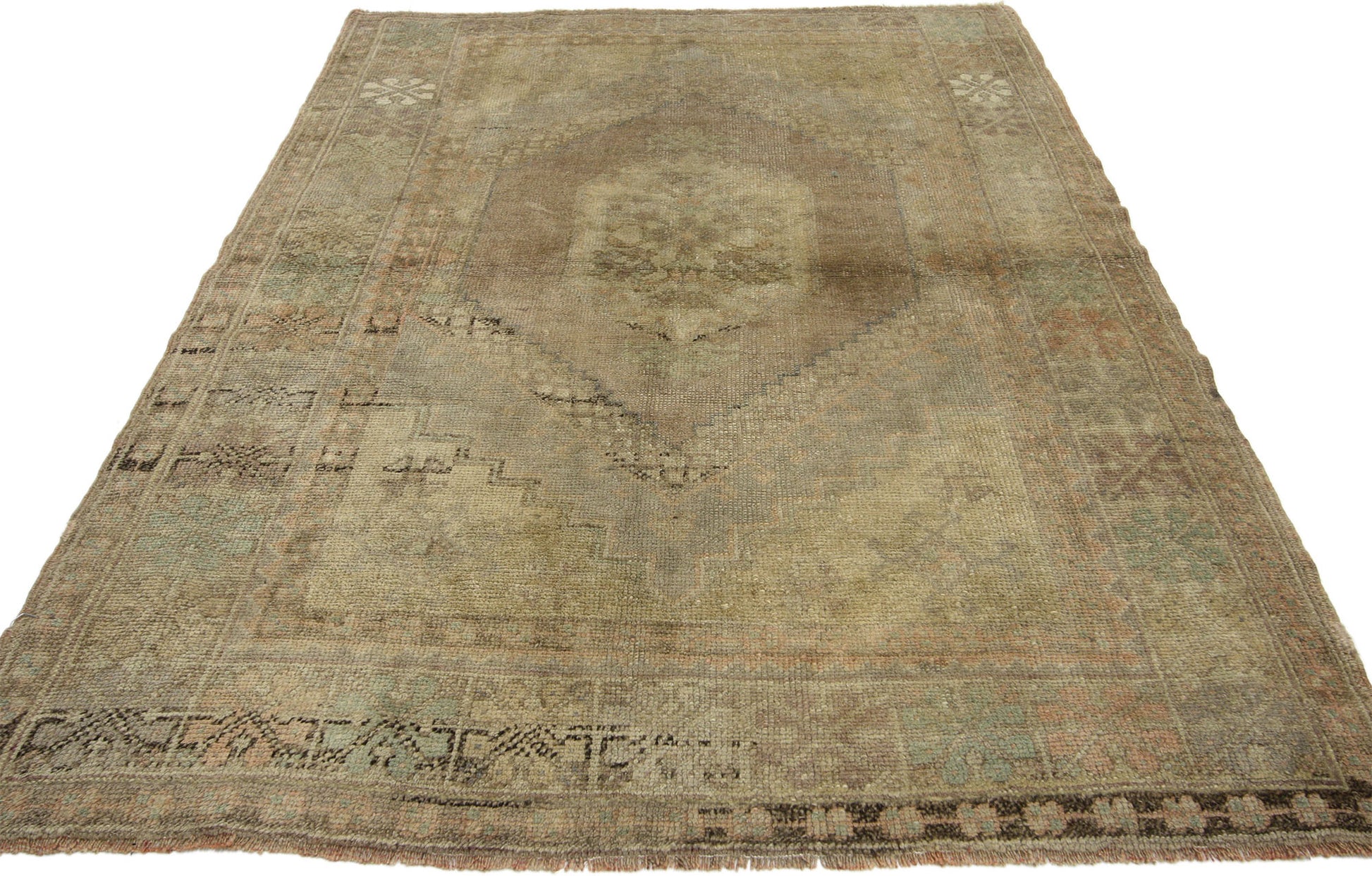 4 x 5 Vintage Oushak Rug 50102