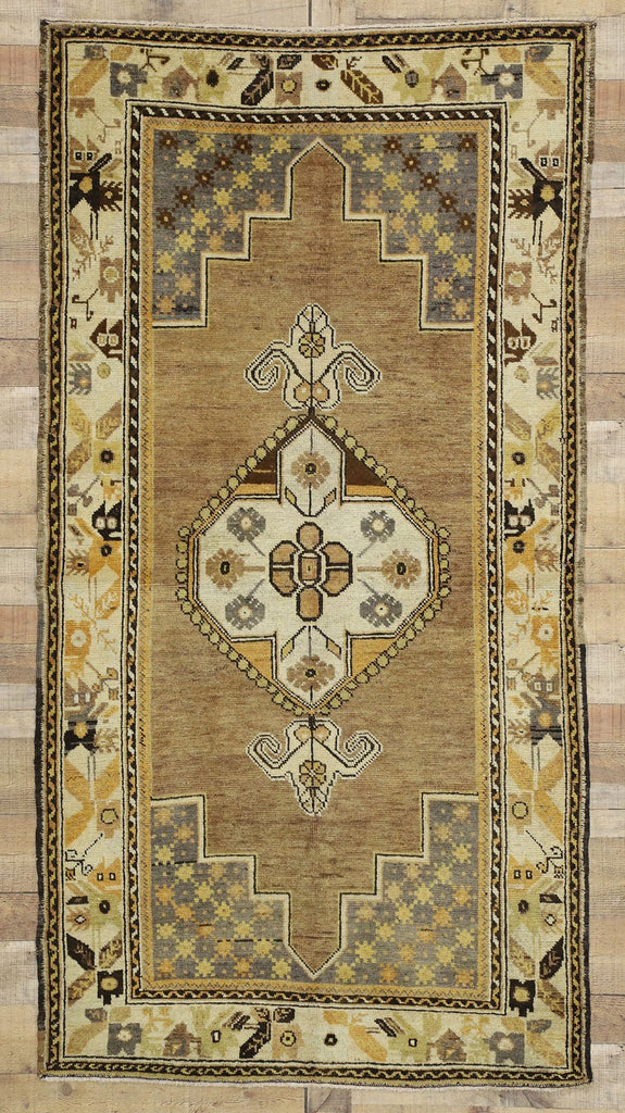 4 x 7 Vintage Turkish Oushak Rug 50105