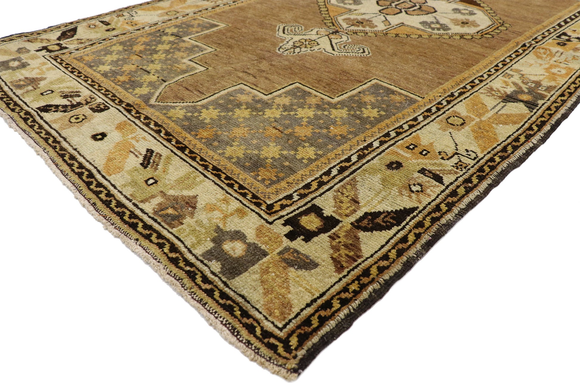 4 x 7 Vintage Turkish Oushak Rug 50105