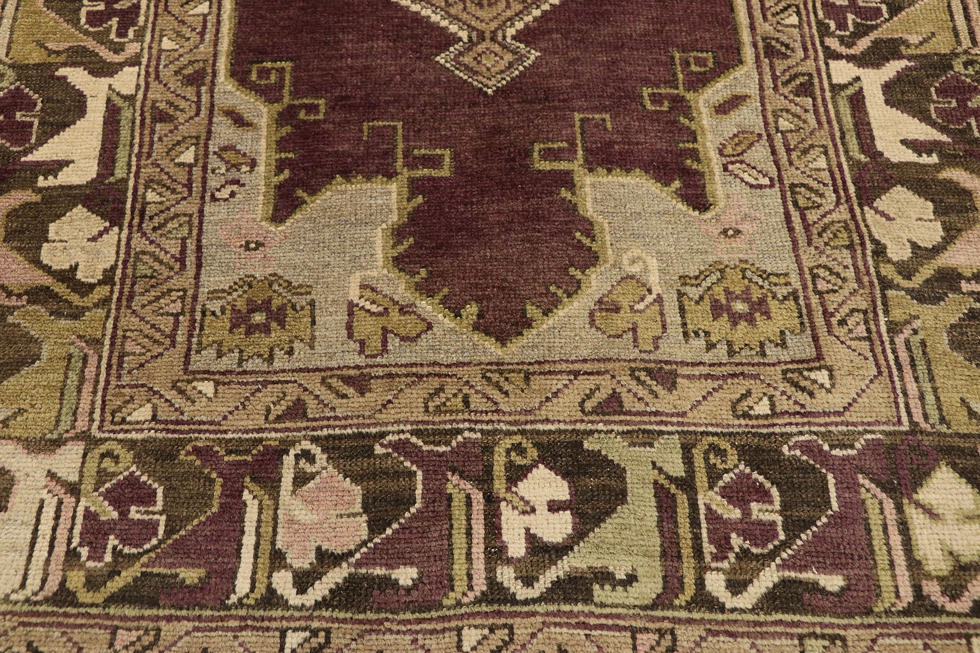 4 x 6 Vintage Turkish Oushak Rug 50112