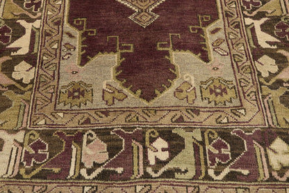 4 x 6 Vintage Turkish Oushak Rug 50112