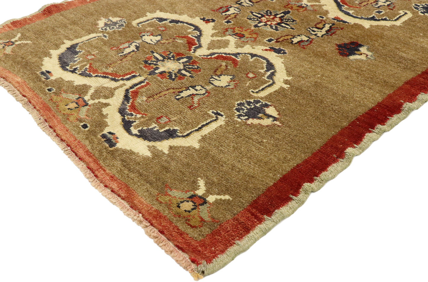3 x 4 Vintage Turkish Oushak Rug 50116